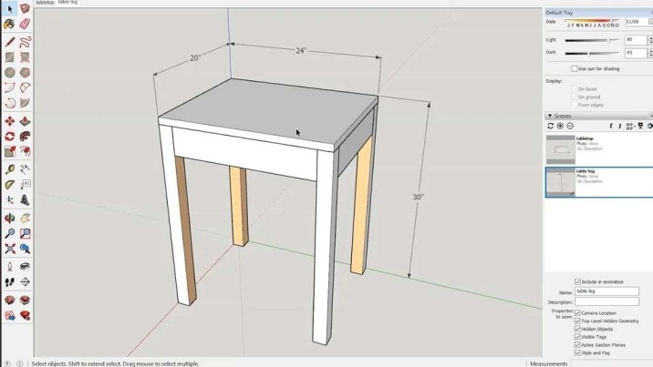 Sketchup furniture design software